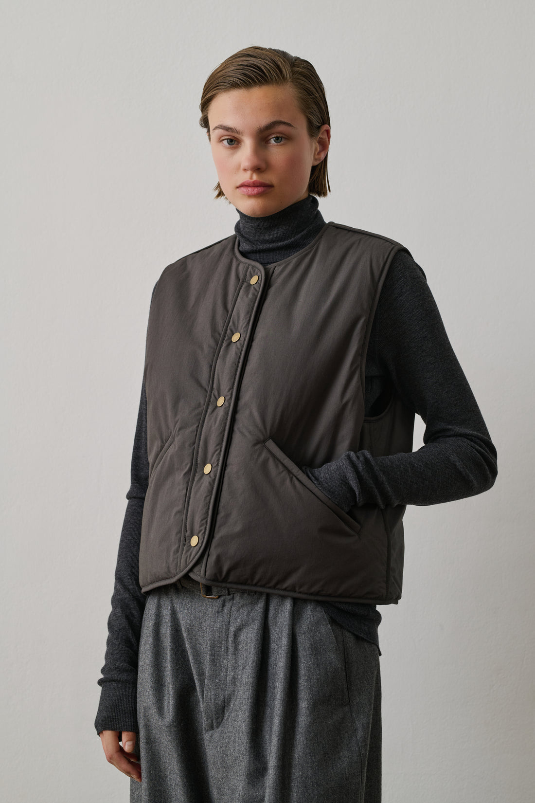 Women's Desmond Vest Gris Fonce