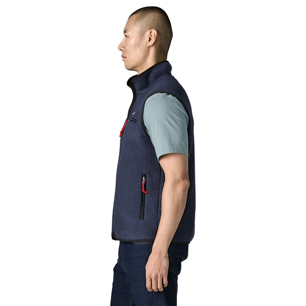 Mann Retro Pile Weste New Navy