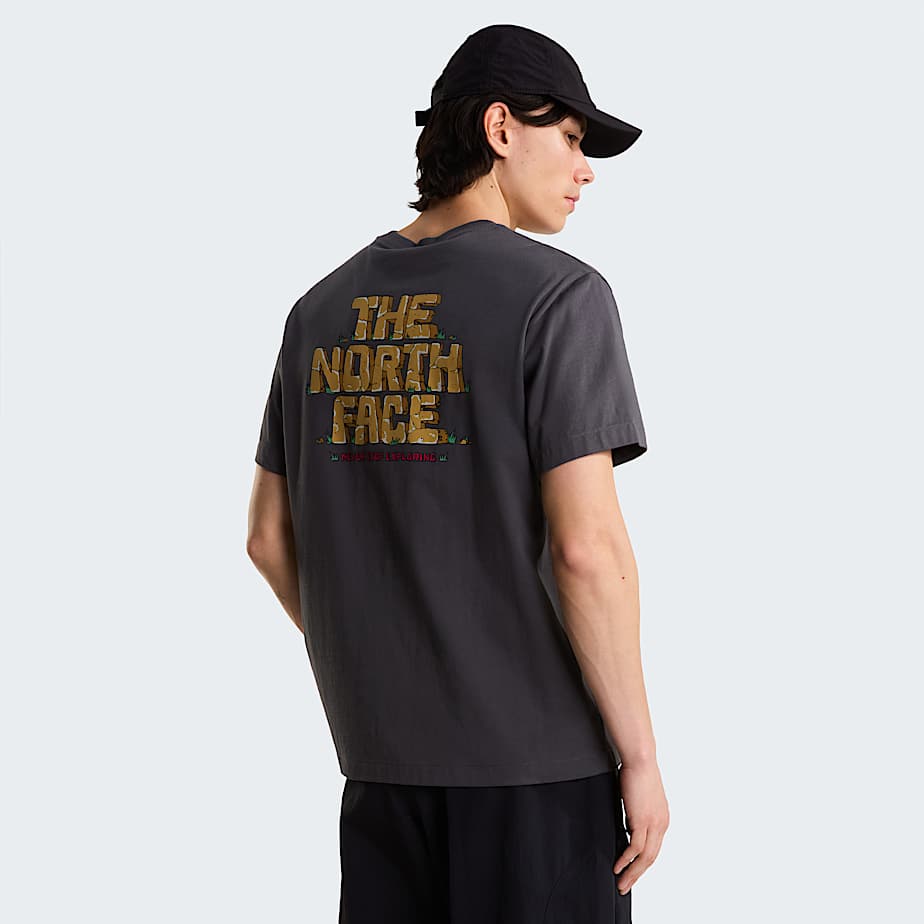 T-shirt Stone Logo Relaxed Anthracite Grey