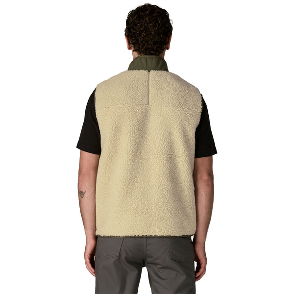 Gilet Classic Retro-X Fleece Uomo Dark Natural/Basin Green