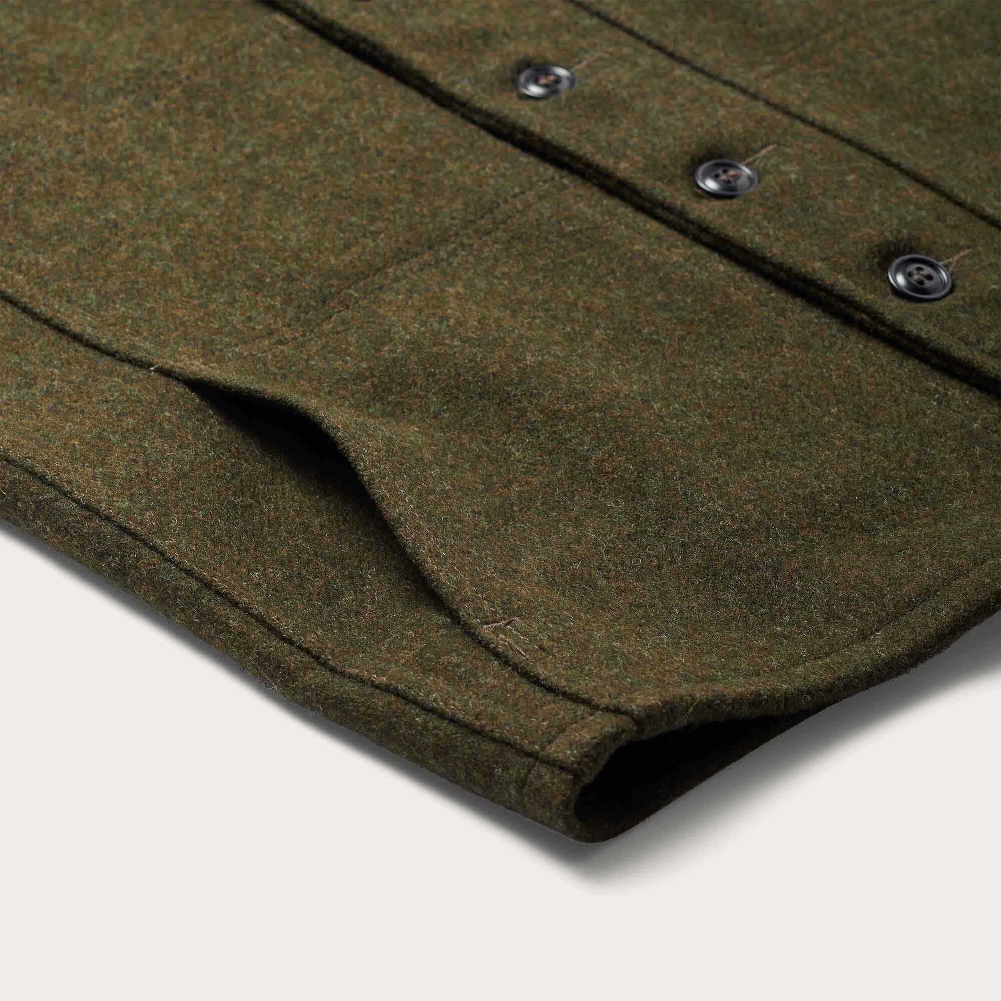 Gilet Mackinaw Wool Uomo Forest Green