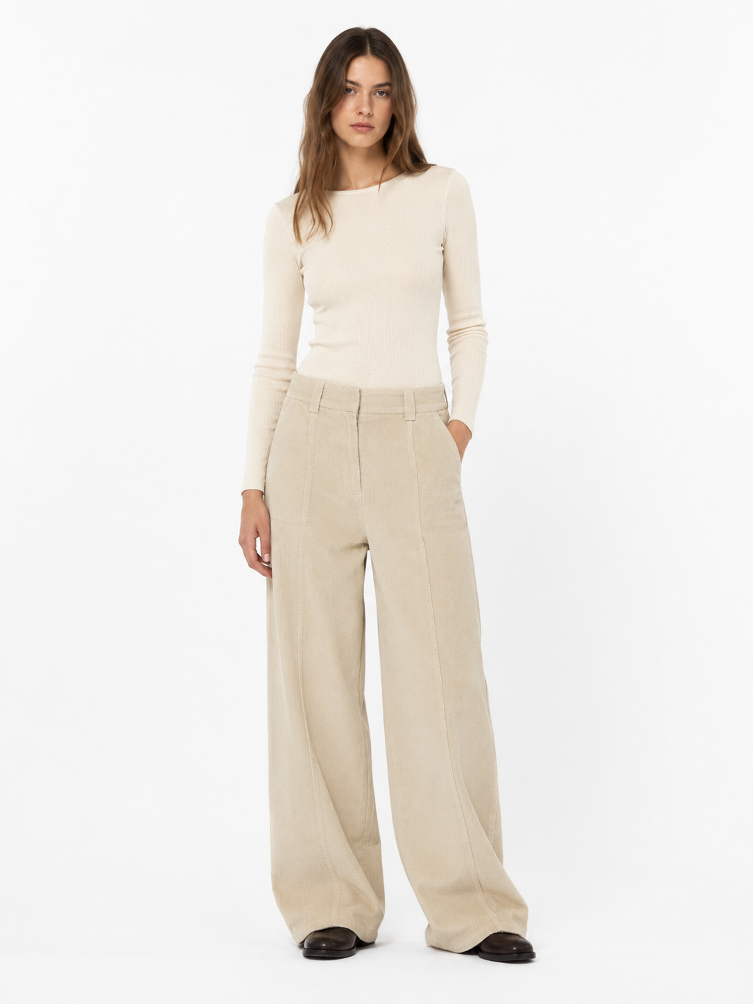 Pantaloni 462 VF Donna Beige