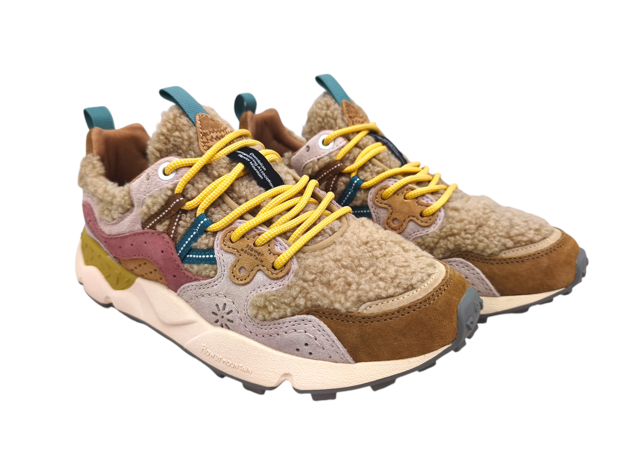 Scarpe Yamano 3 Teddy Donna Light Brown/Rose/Beige