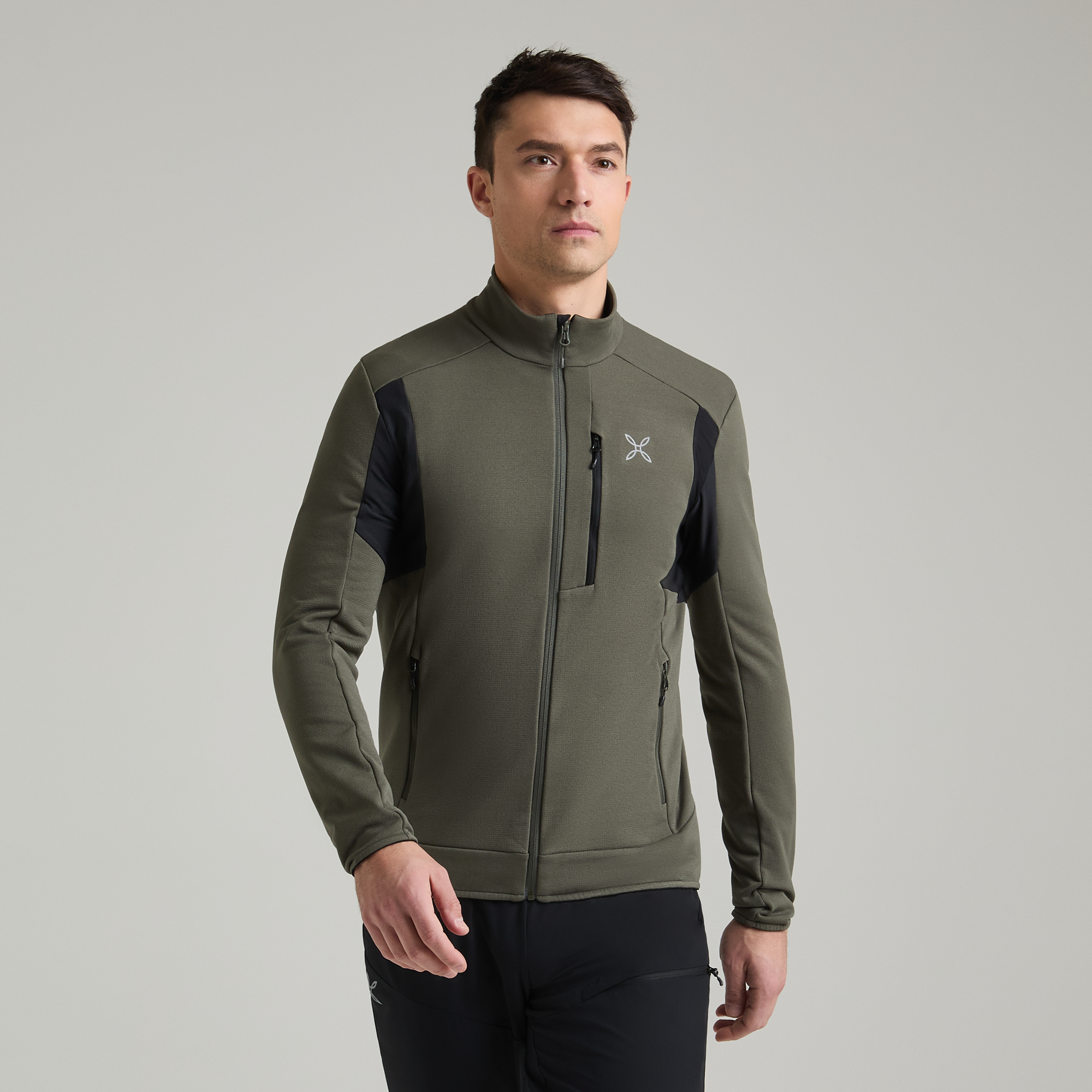 Maglia Stretch 2 Uomo Antracite/Vibe Green