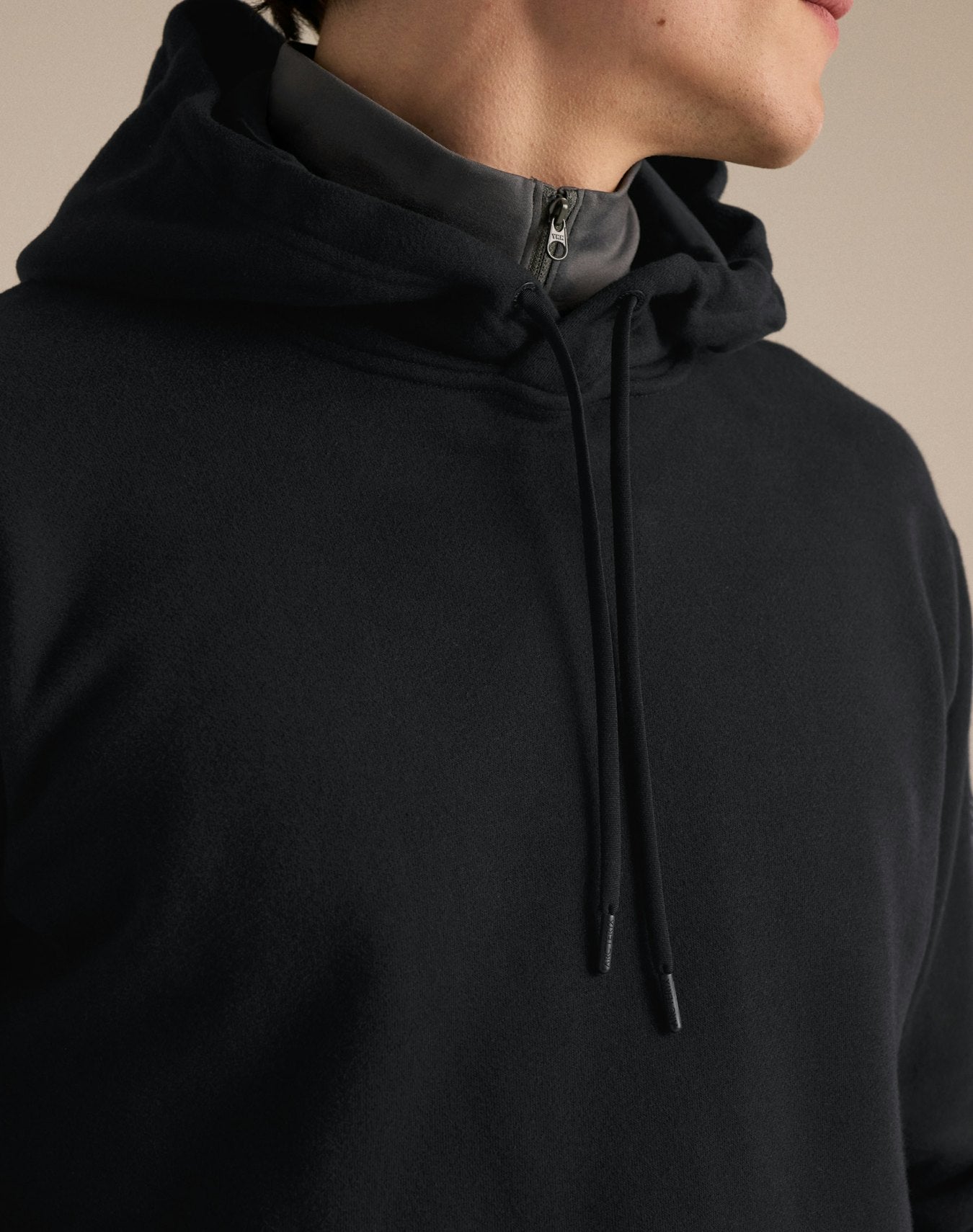 Maglia Emblem Fleece Hoody Uomo Black