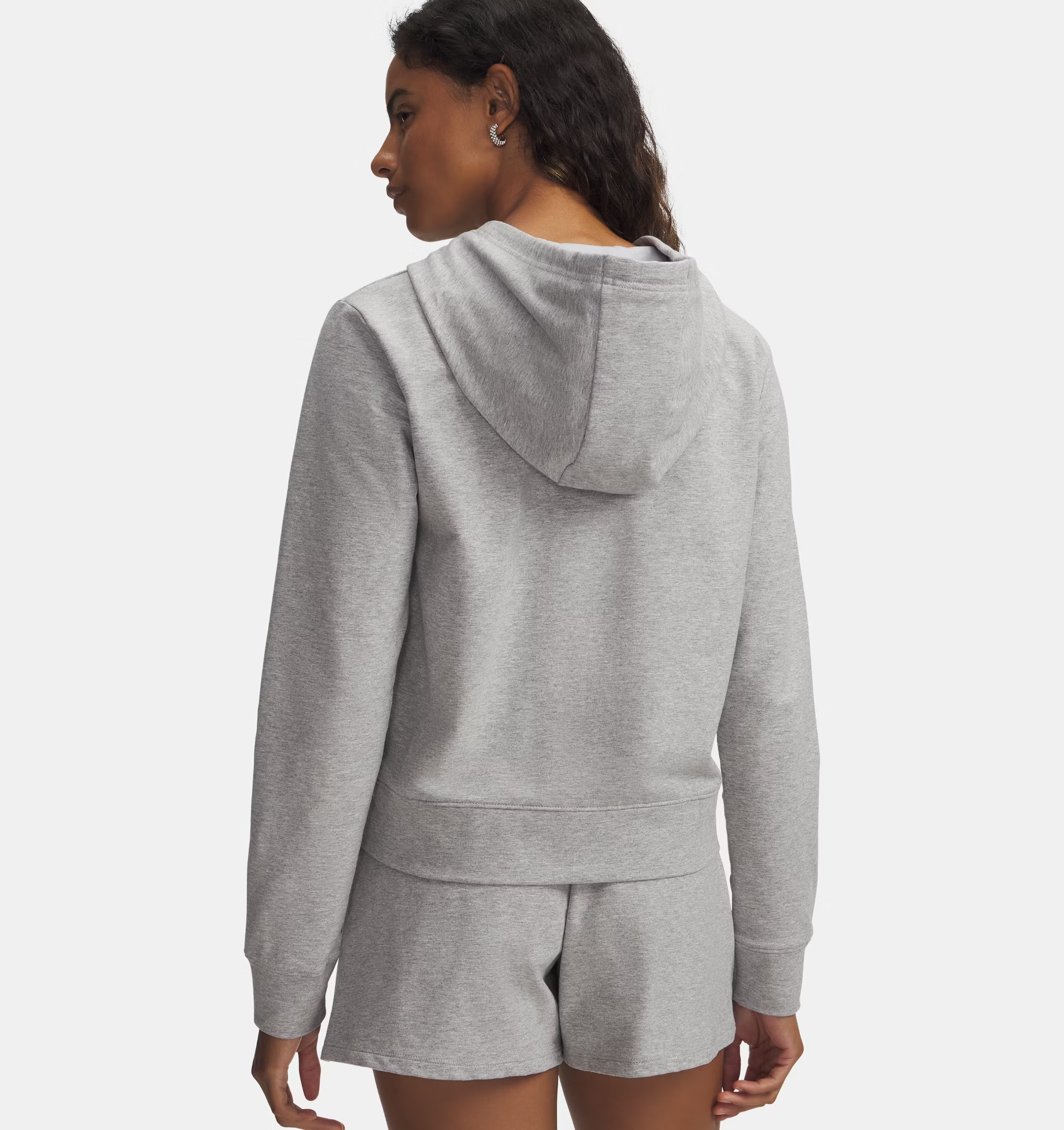 Maglia Sport Terry Full Zip Donna Mod Gray Light Heather