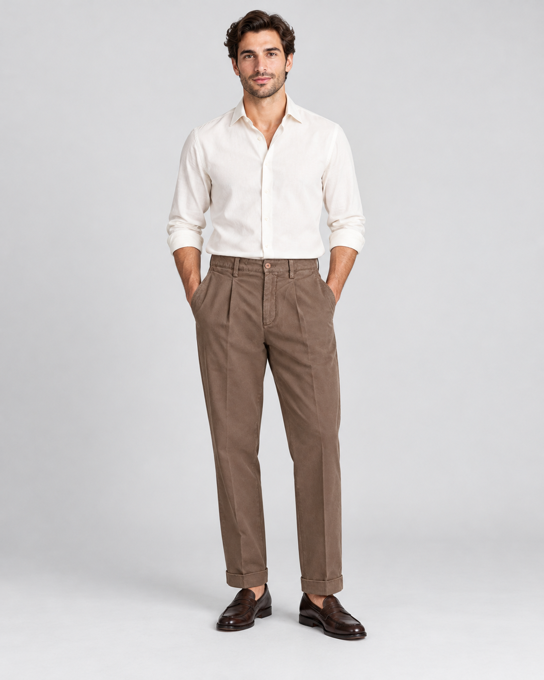 Mann Regent Old Brighton Hose Dark Brown