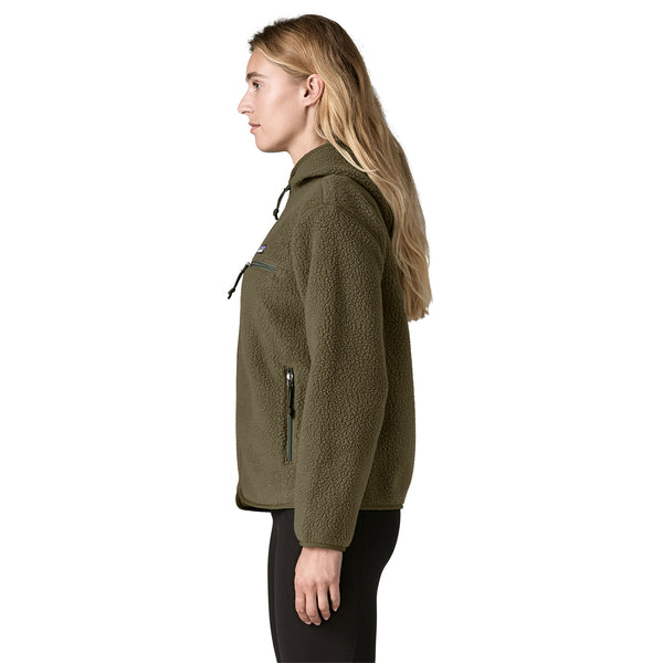 Maglia Reto Pile Hoody Donna Basin Green