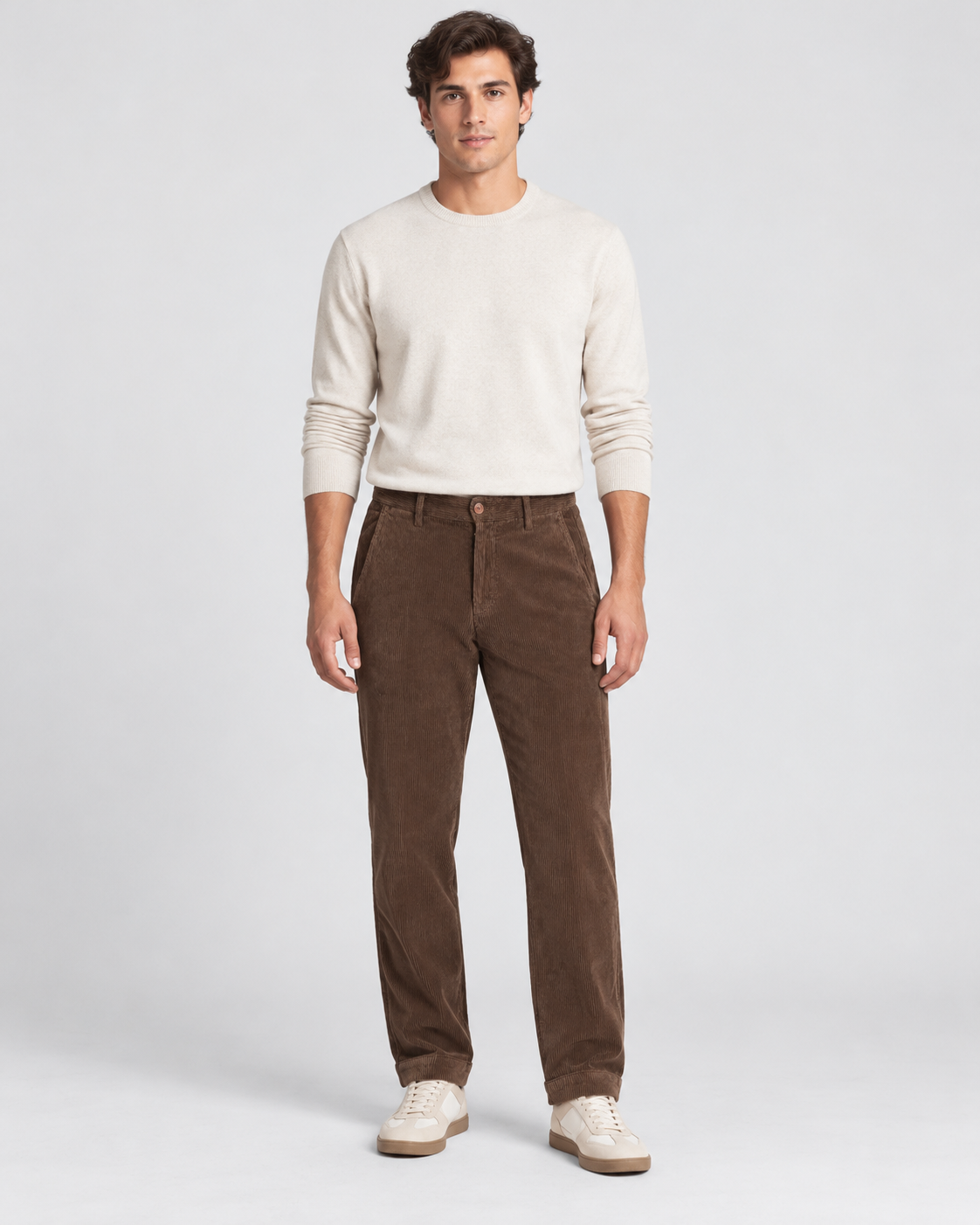 Pantalon Napoleon 500 Righe Homme Dark Brown