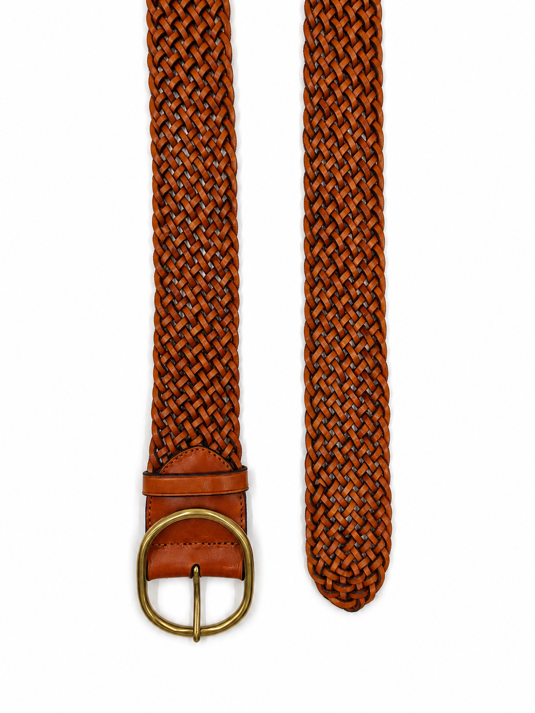 Cintura 16Play Oval Buckle 5Cm Donna Tan/Black Edges