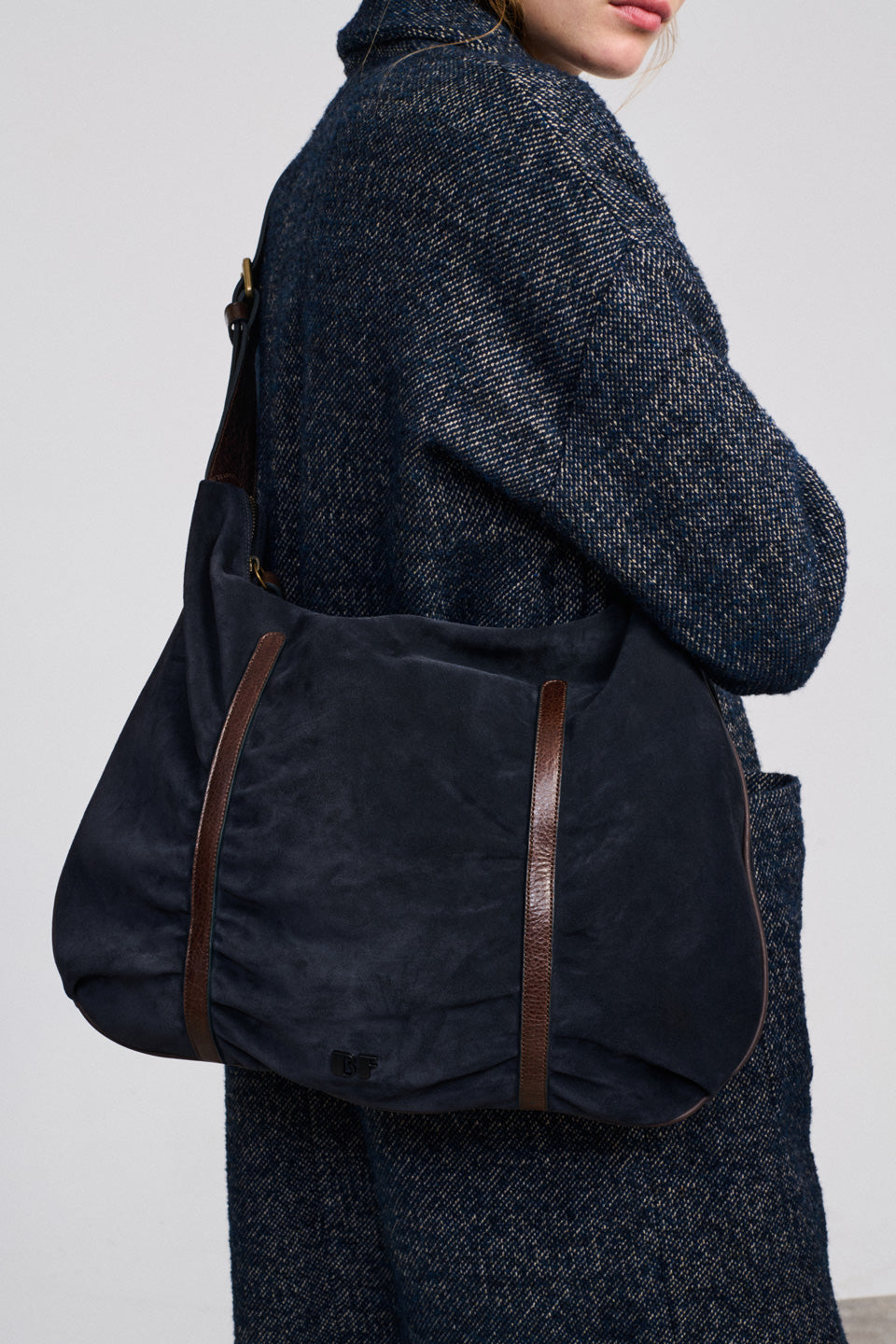 Giacca Abrigo Smoking Donna Navy/Beige