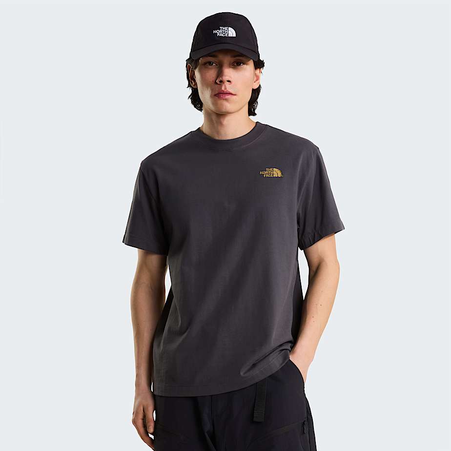 T-shirt Stone Logo Relaxed Anthracite Grey