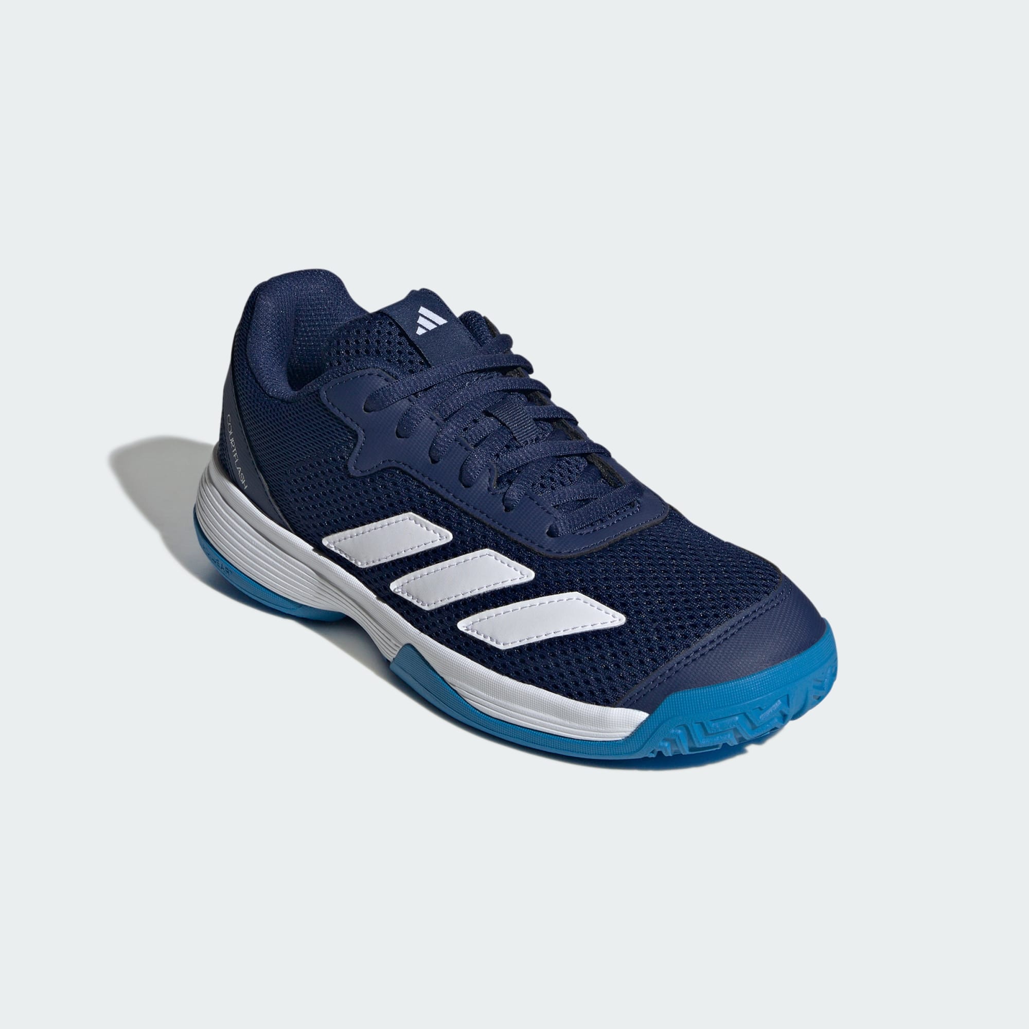 Junior Courtflash Tennis Shoes Dark Blue /Cloud White