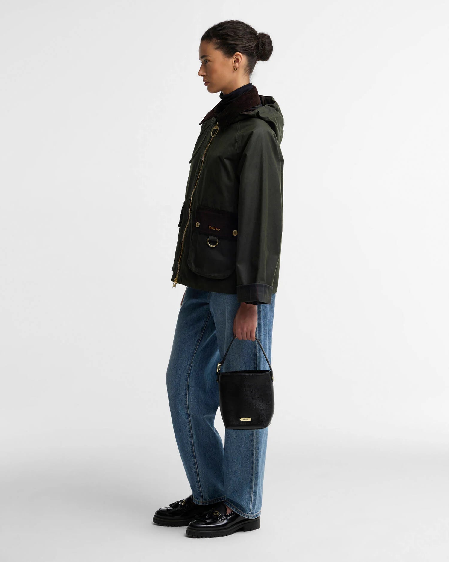 Giacca Carville Waxed Donna Fern/Shadow Classic