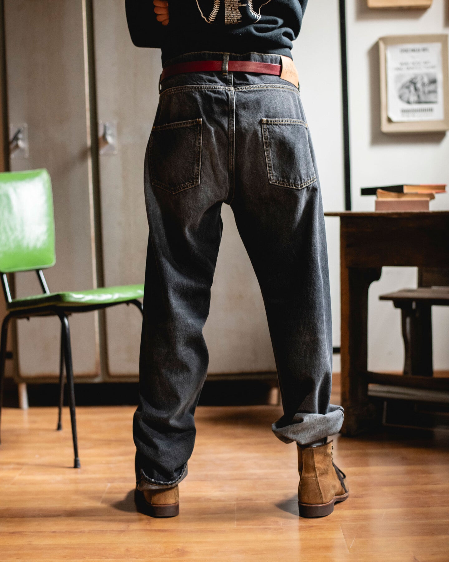 Pantaloni 18 Relaxed Faded Black