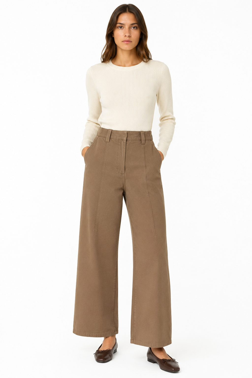 Pantaloni 462 Donna Castagna