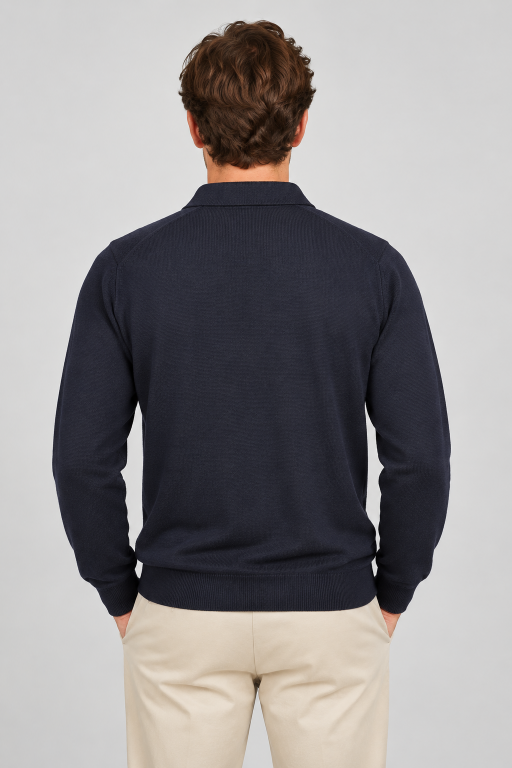 Bl'Ker | Mann Hugh Polo Pullover Navy