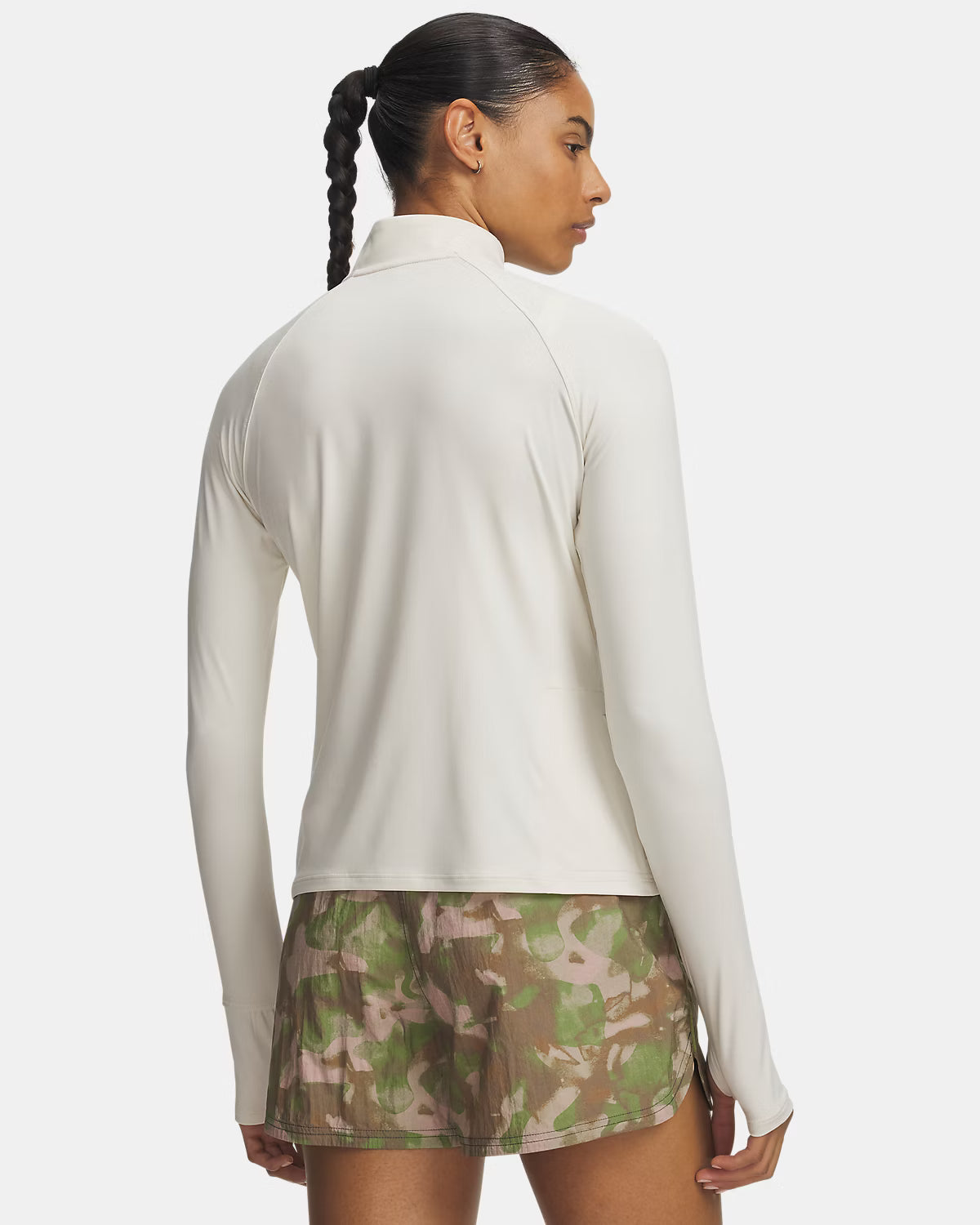 T-shirt Manches Longues Velociti Half Zip Femme Stone
