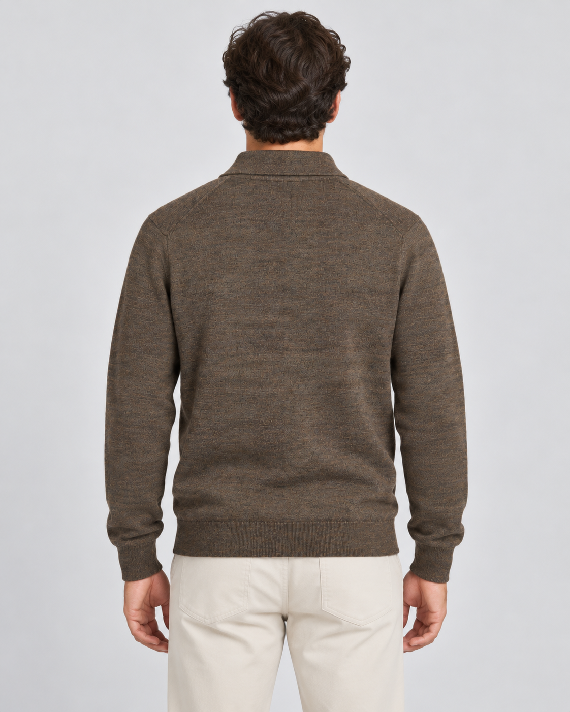 Bl'Ker | Pull Hugh Polo Homme Brown