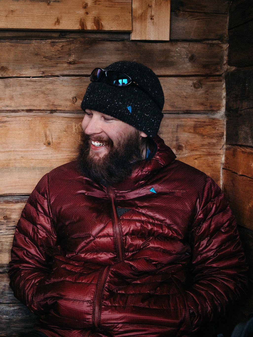Mann Lopt Hood Jacke Indigo Blue
