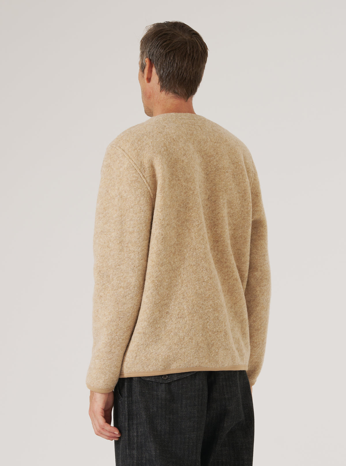 Maglia Wool Fleece Uomo Fawn