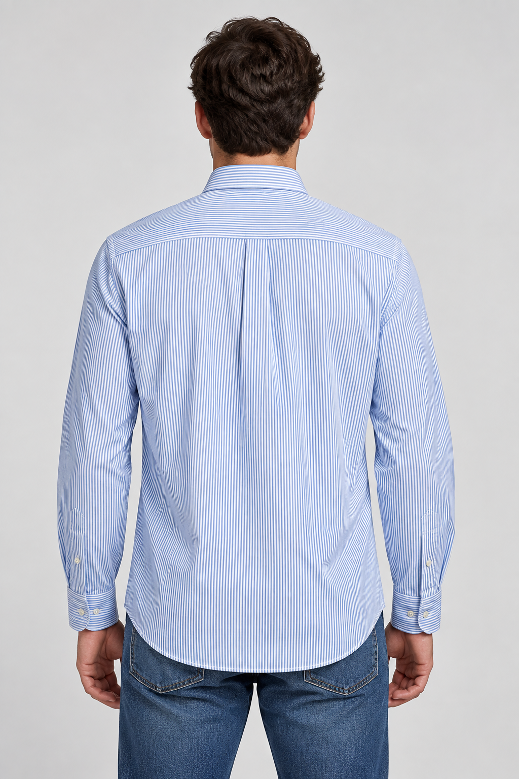 Chemise Bradfort Stripe Homme White/Sky Blue