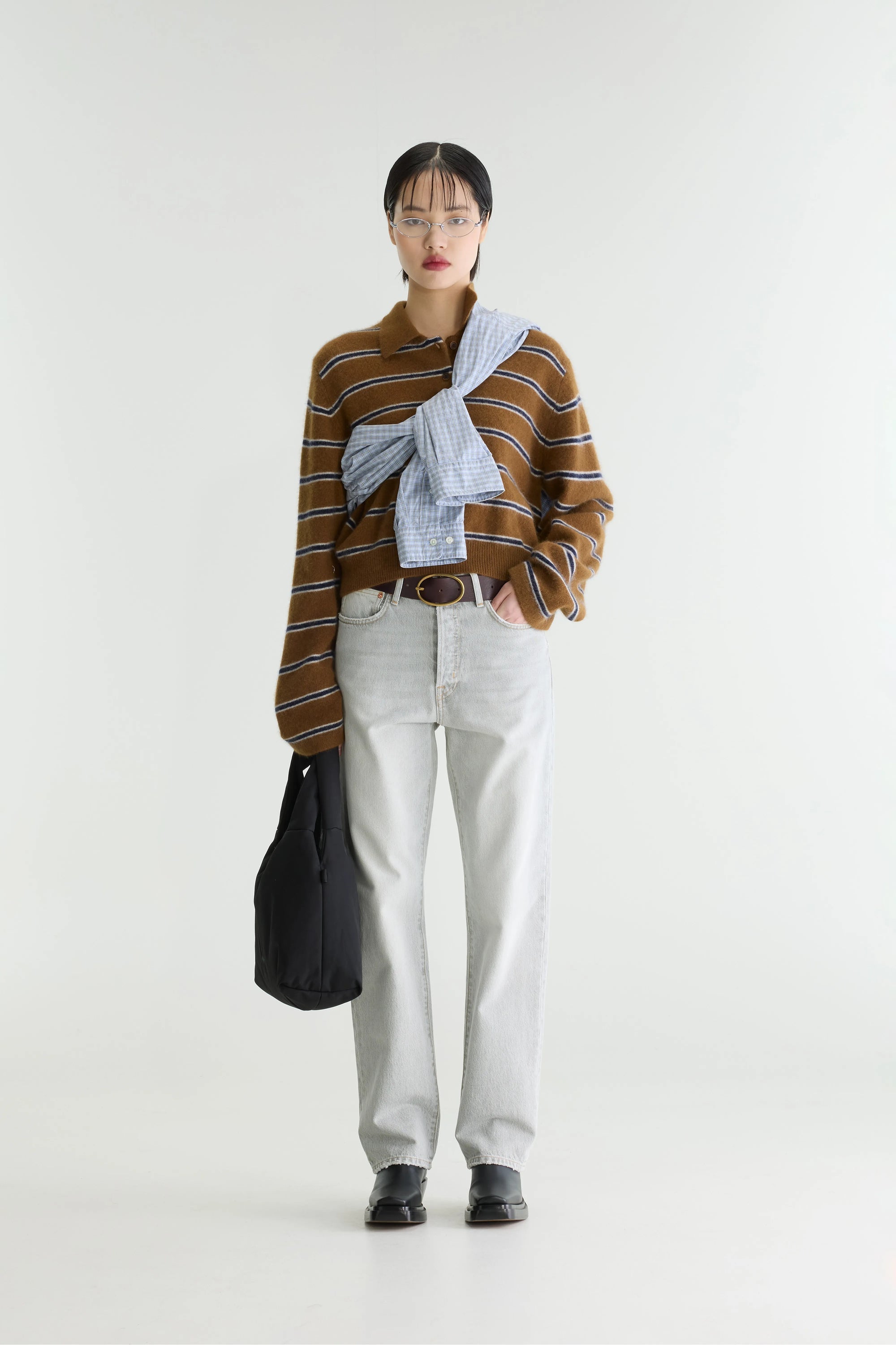 Maglia Dussyr Striped Donna Captain/Choccolate/Oyster