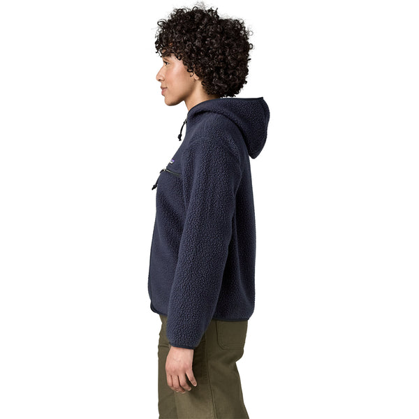 Maglia Reto Pile Hoody Donna Sunken Blue