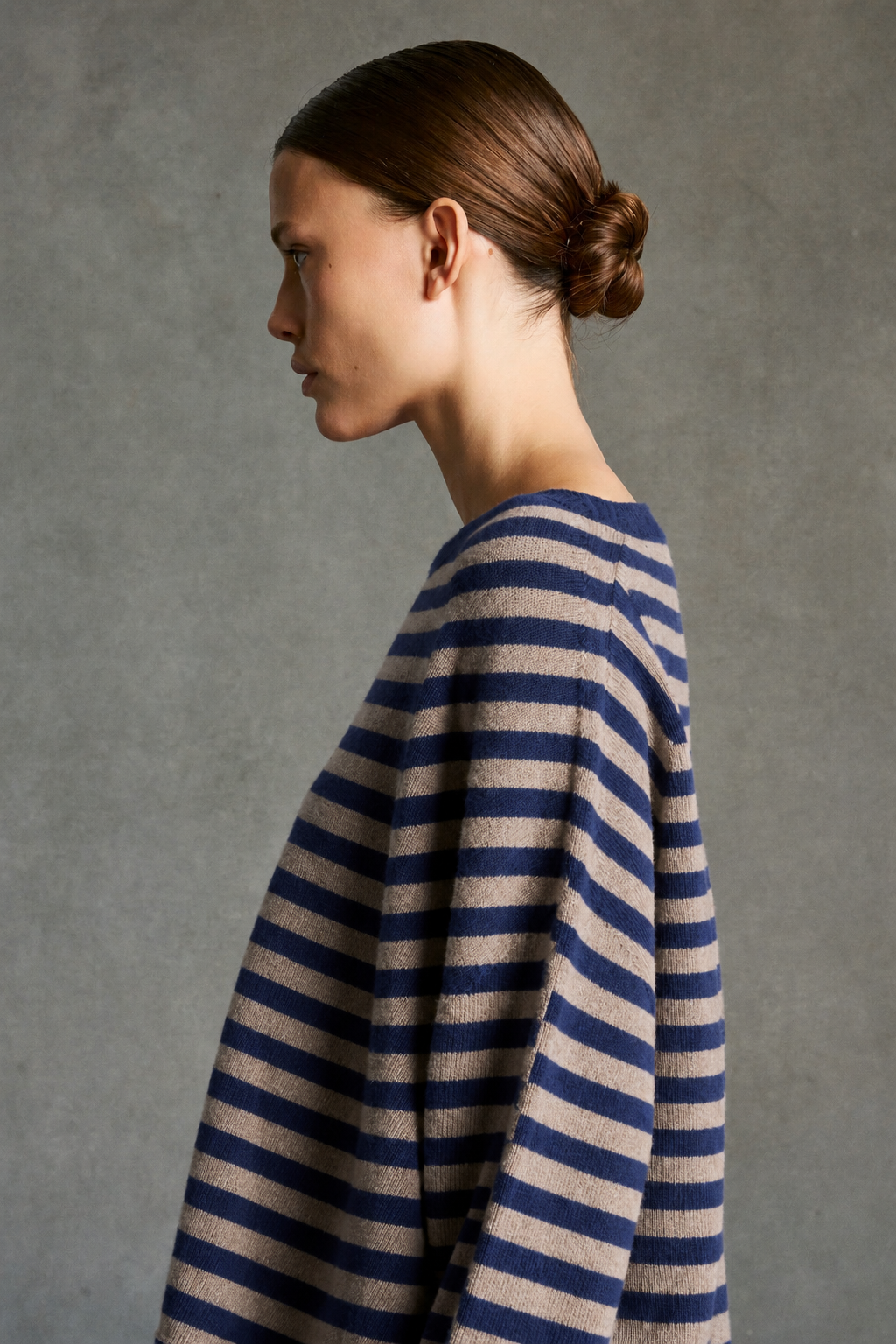 Maglia Vanessa Stripe Donna Navy/Latte