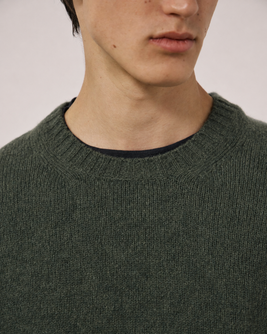 Maglia Shetland Uomo Military