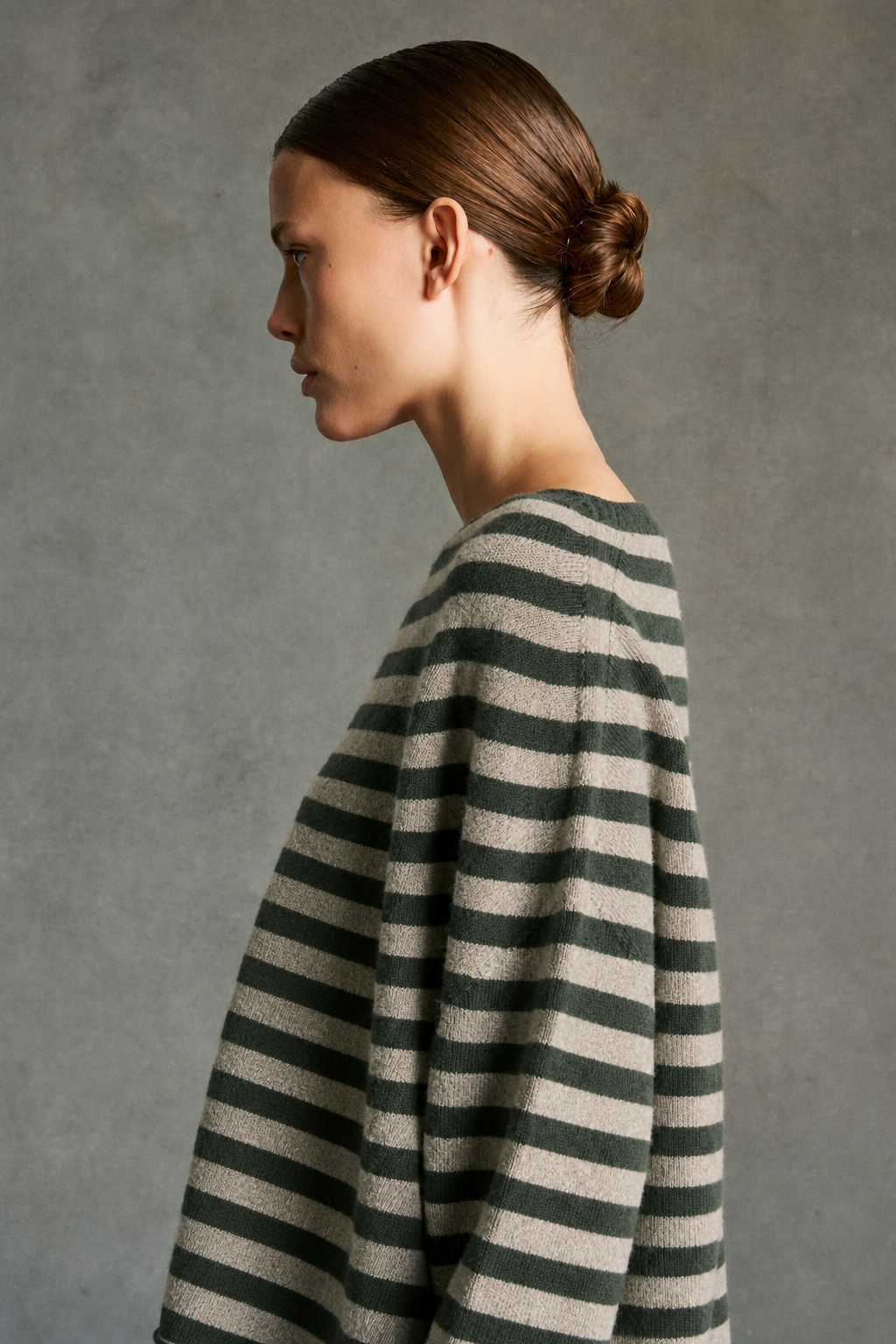 Maglia Vanessa Stripe Donna British/Latte