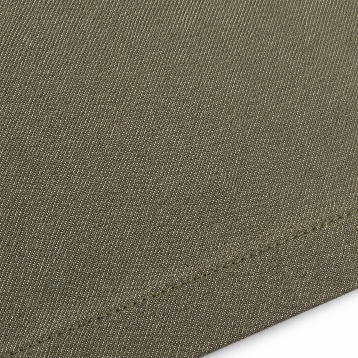Two Tuck Wide Denim Hose Khaki
