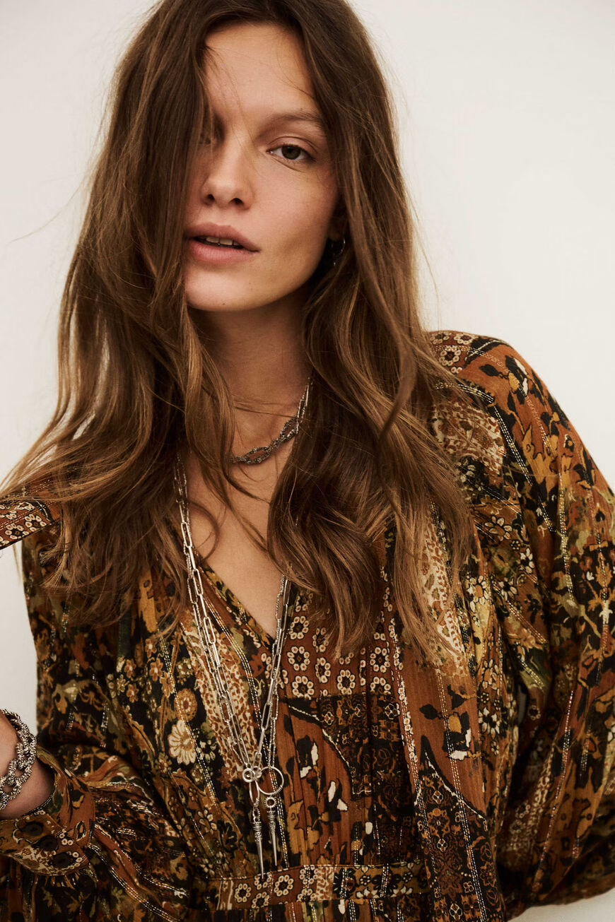 Vestir Pierta Mujer Ocre