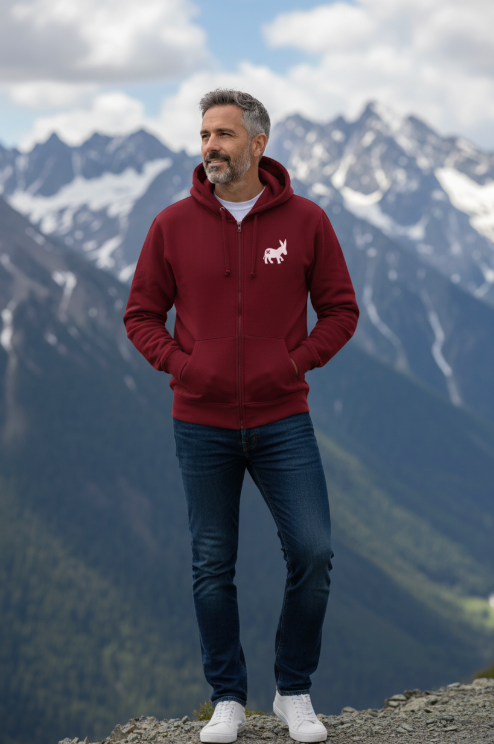 Maglia Hoodie Uomo Bordeaux