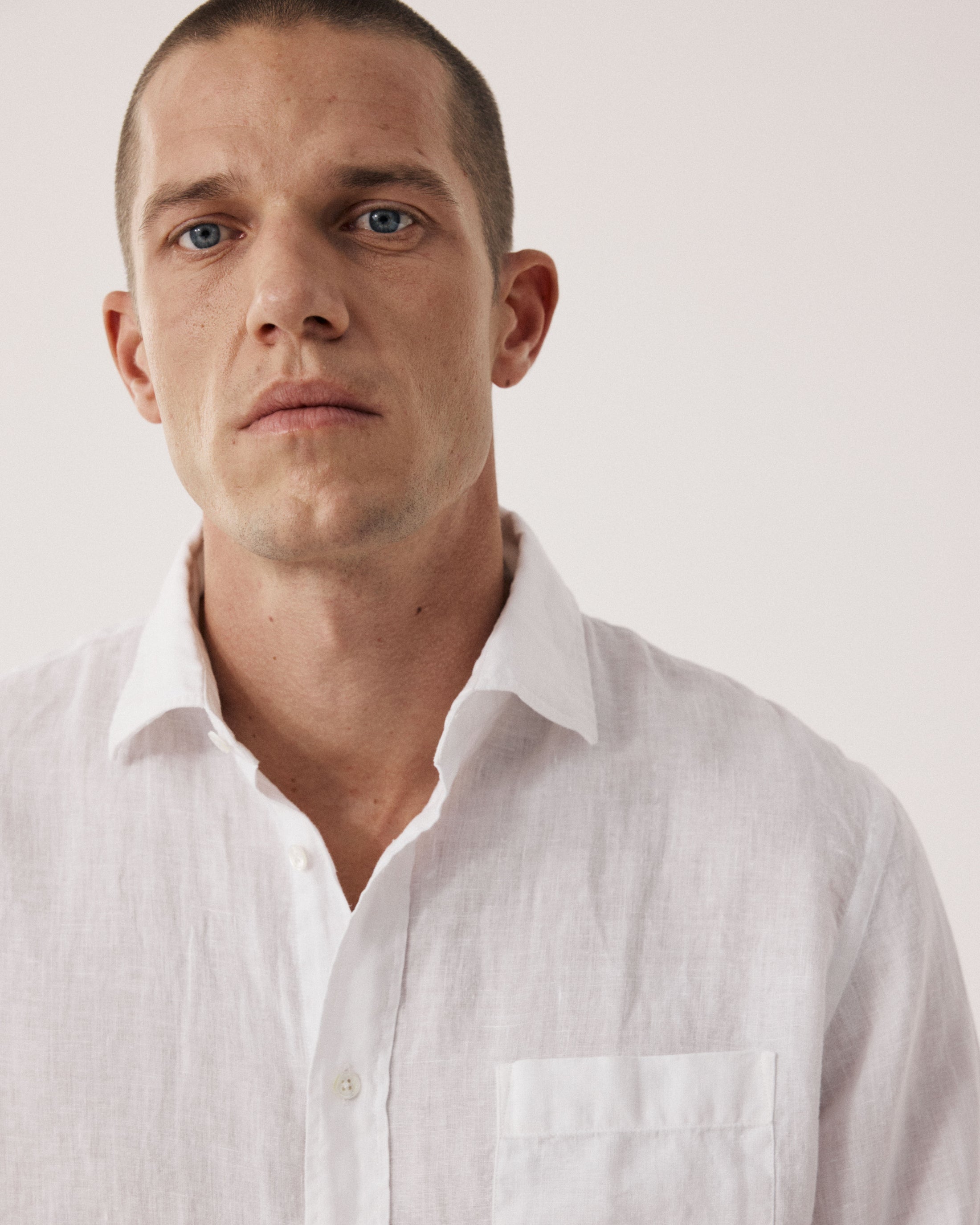 Camicia Paul Linen Uomo Bianca