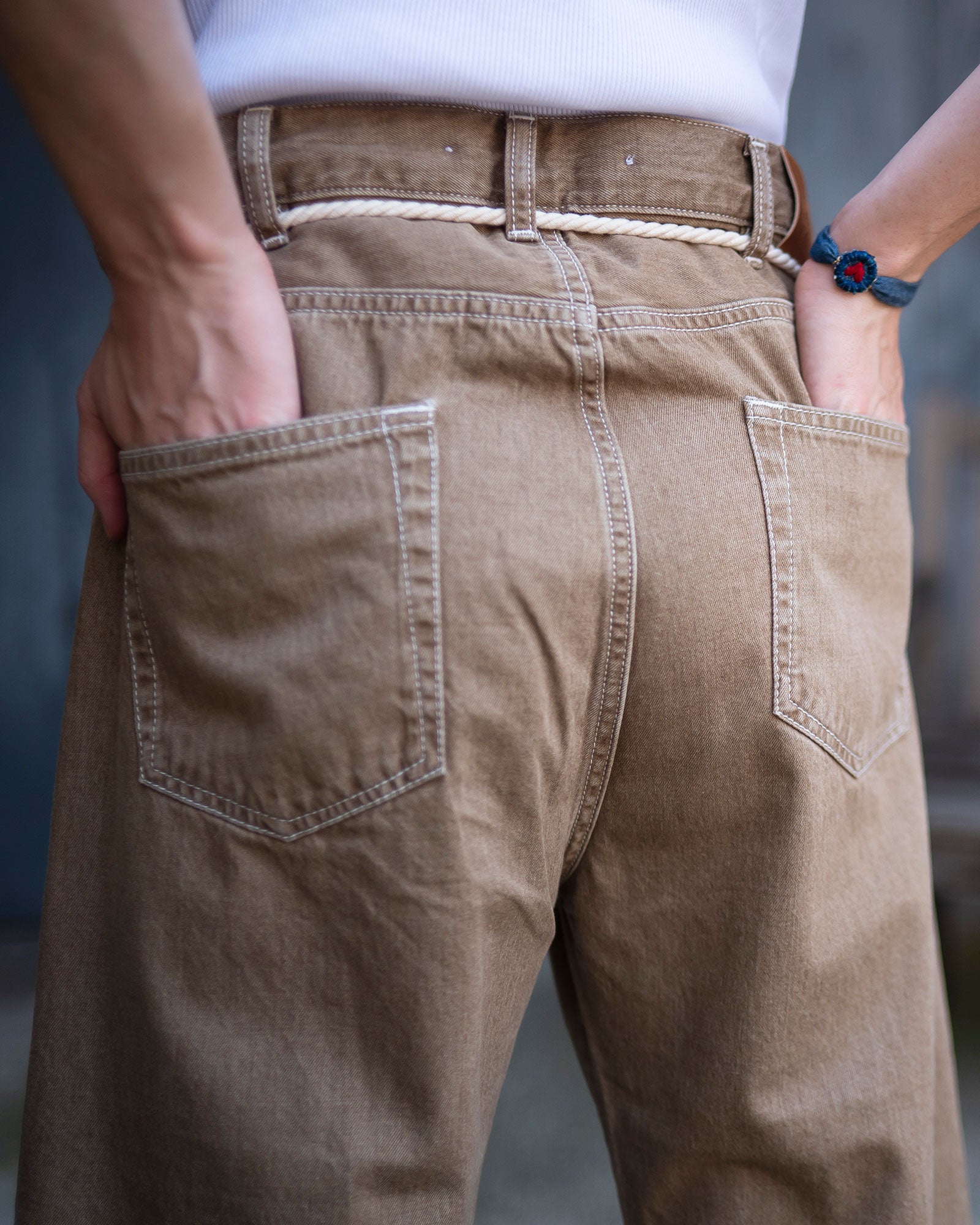 Frau The 50s Selvedge Culotte Jean Hose Barrel