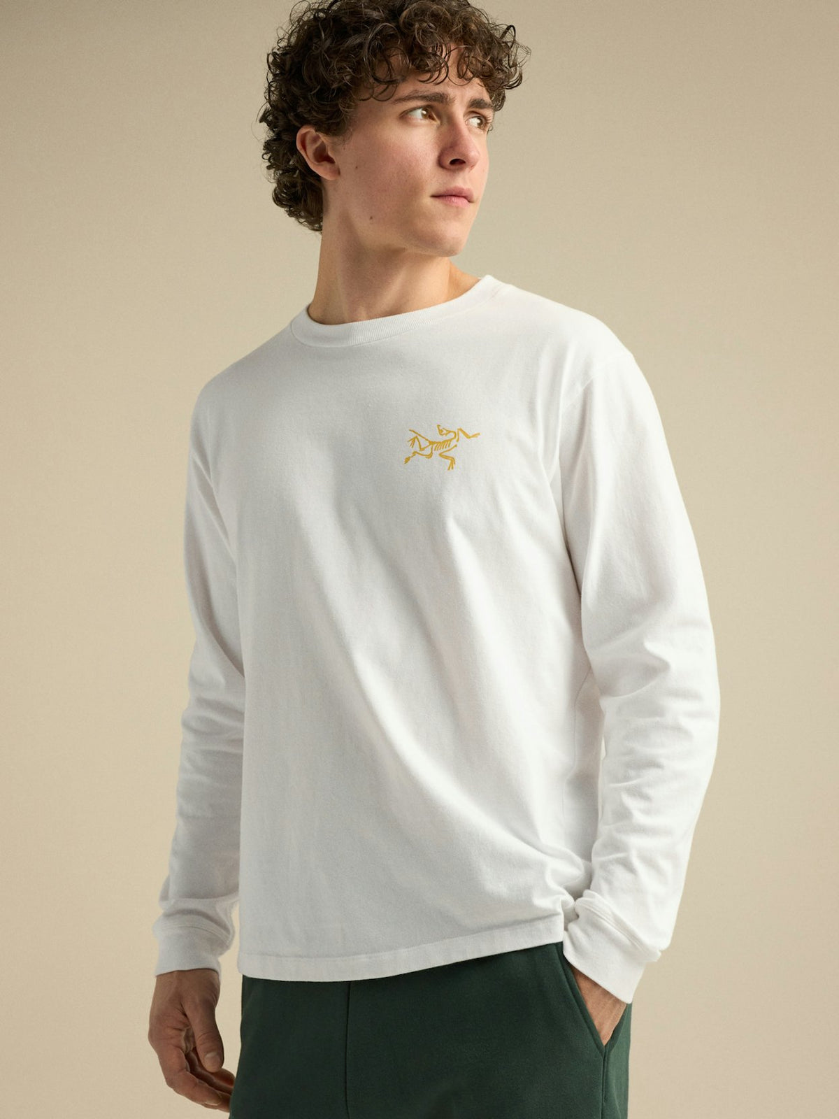 T-shirt Kragg Cotton Uomo White Light/Larch