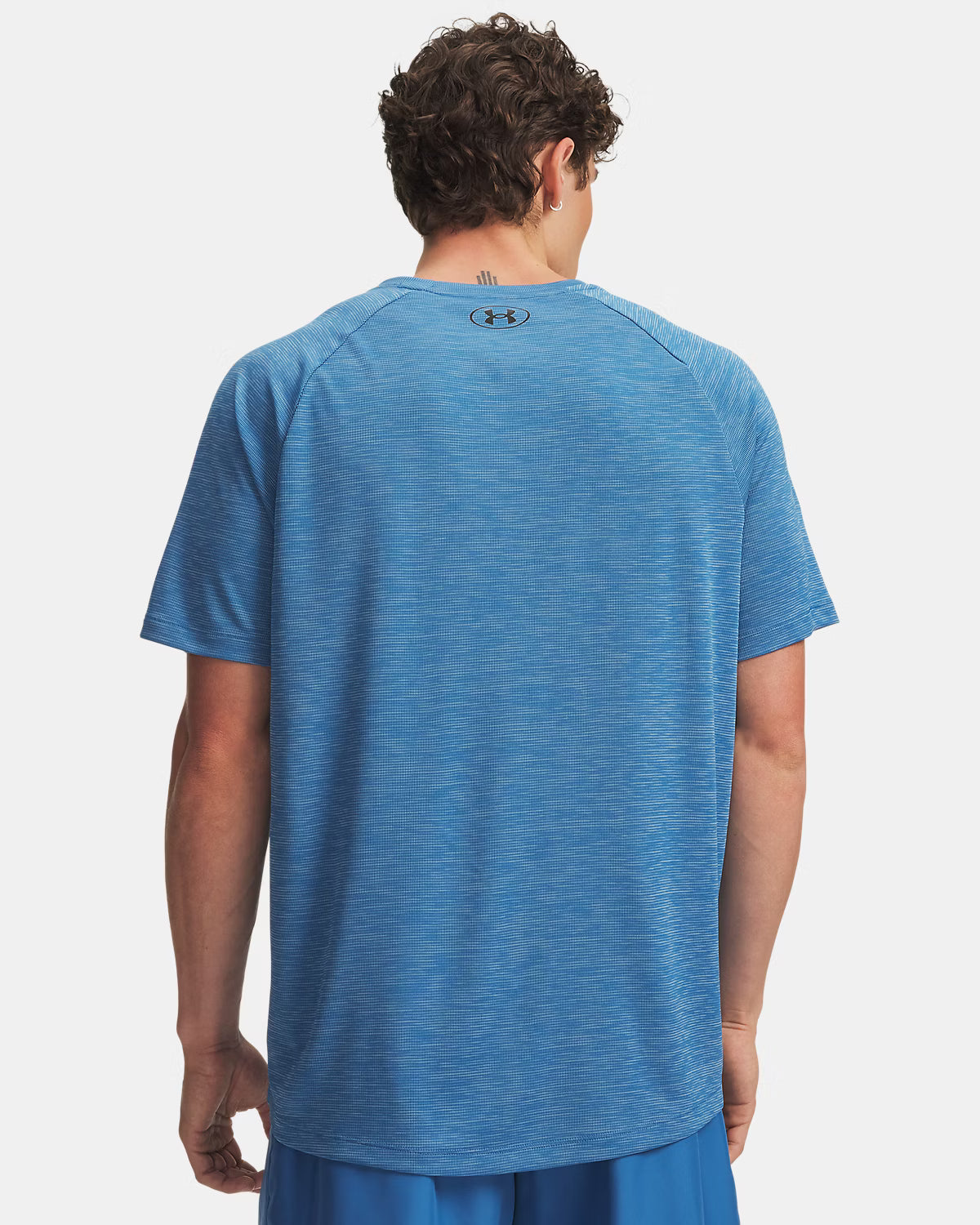 T-shirt Tech Textured Uomo Aegean Blue