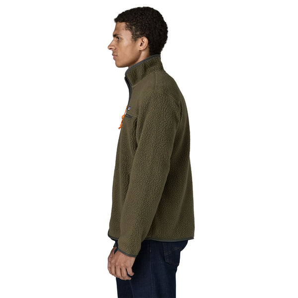 Men's Retro Pile Flacee Jumper Basin Green