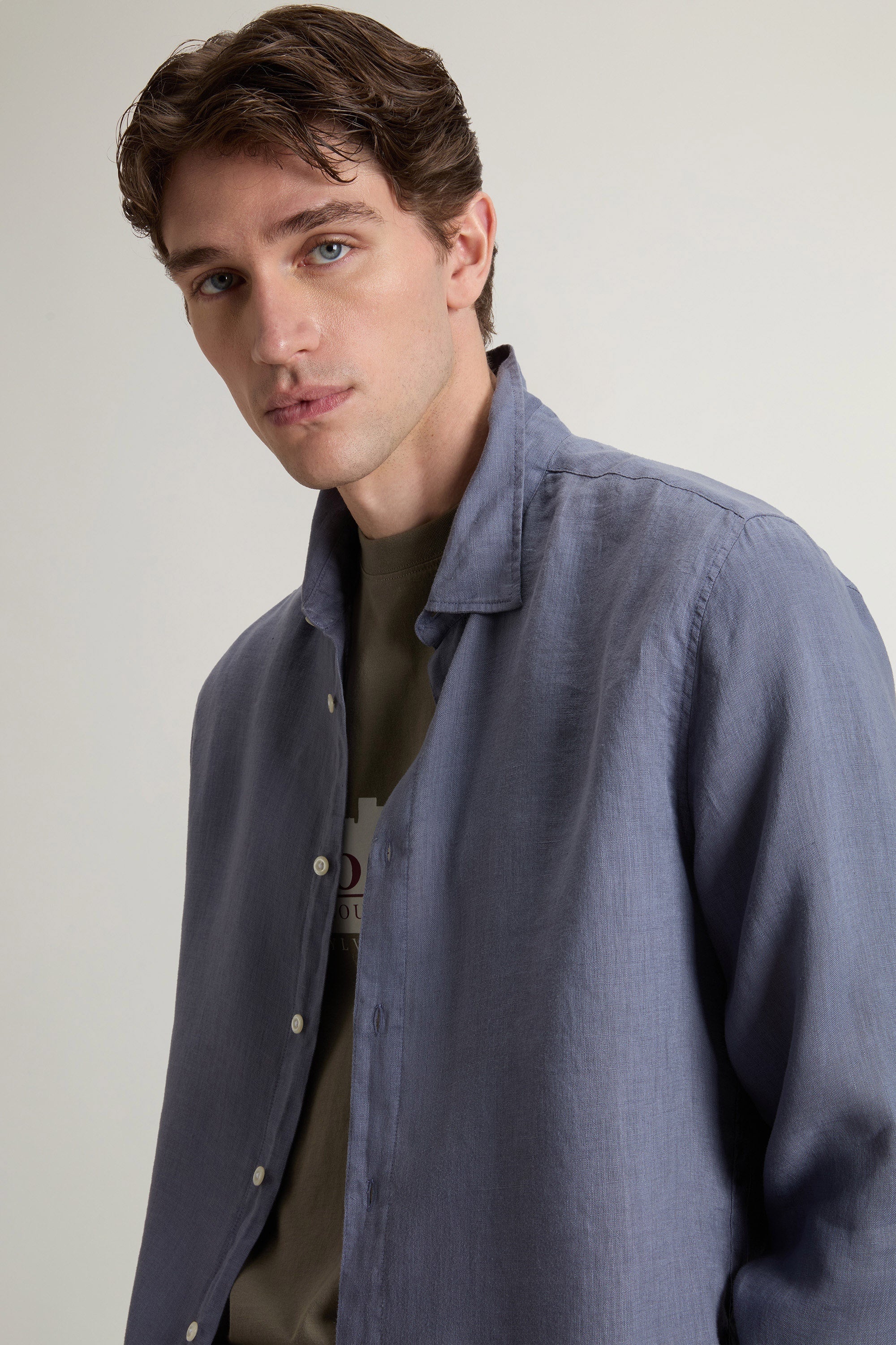 Chemise Linen Homme Grisaille