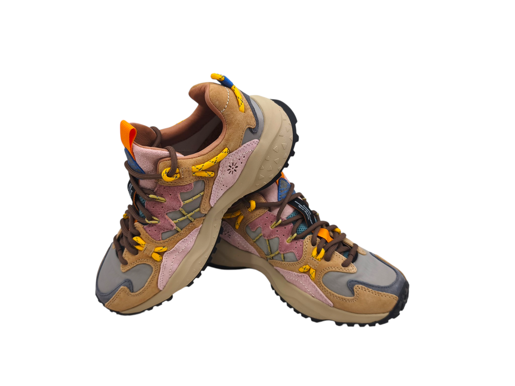 Frau Yamabushi Schuhe Cognac/Taupe/Pink