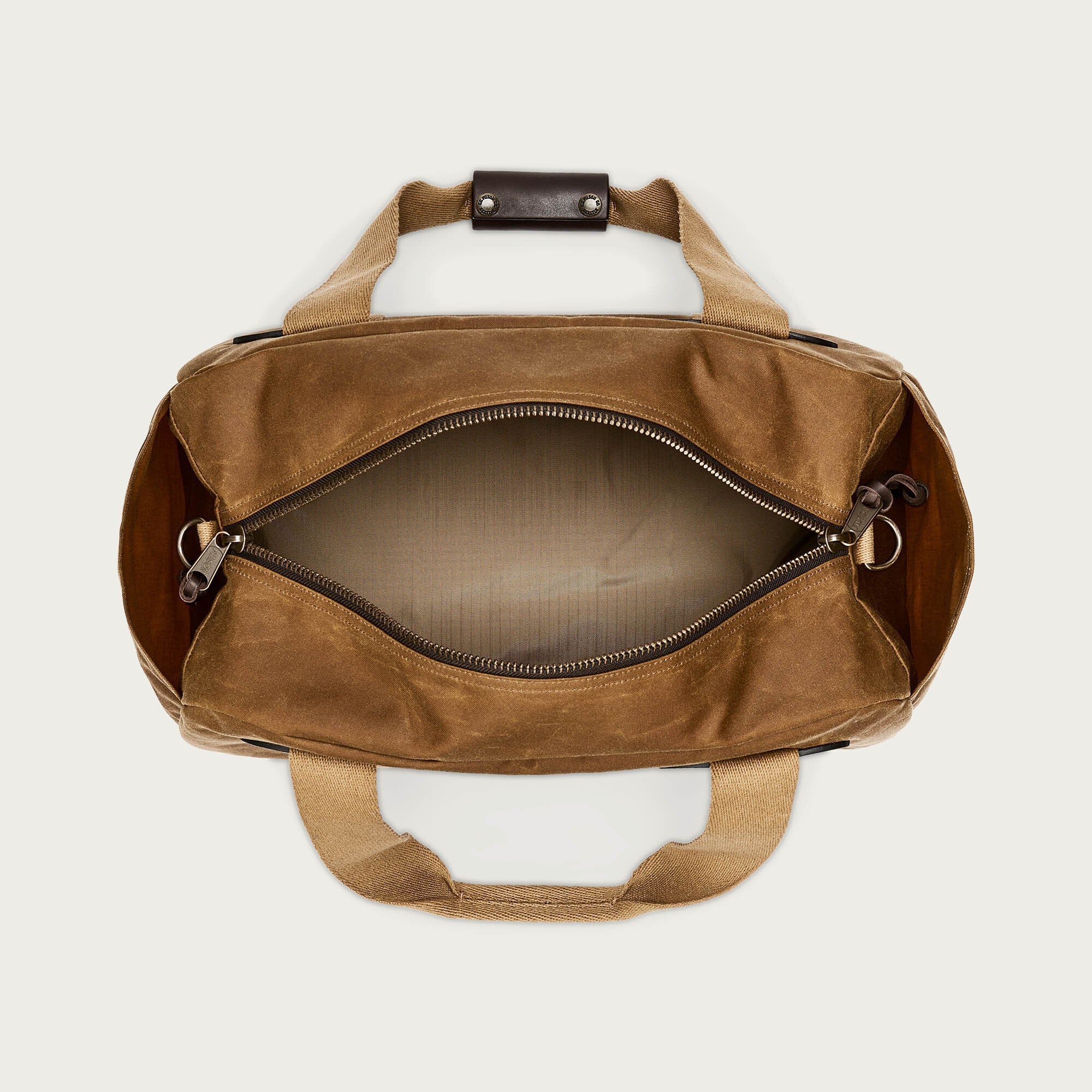 Borsa Tin Cloth Small Dark Tan