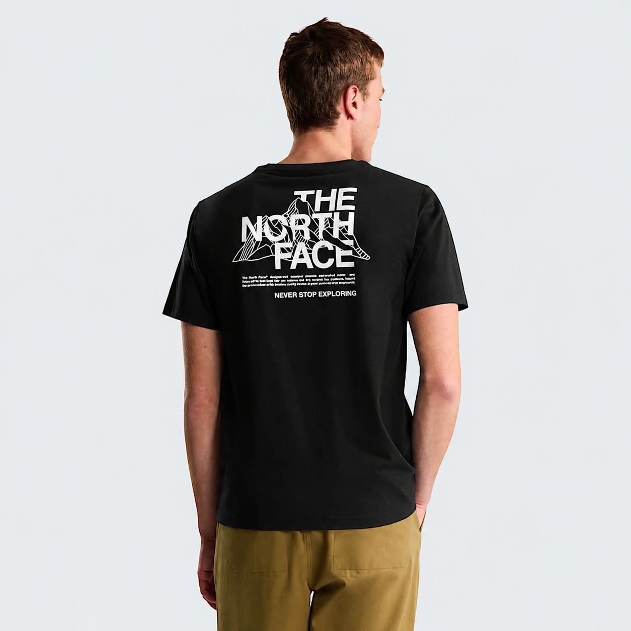 T-shirt Mountain Sketch Uomo Black