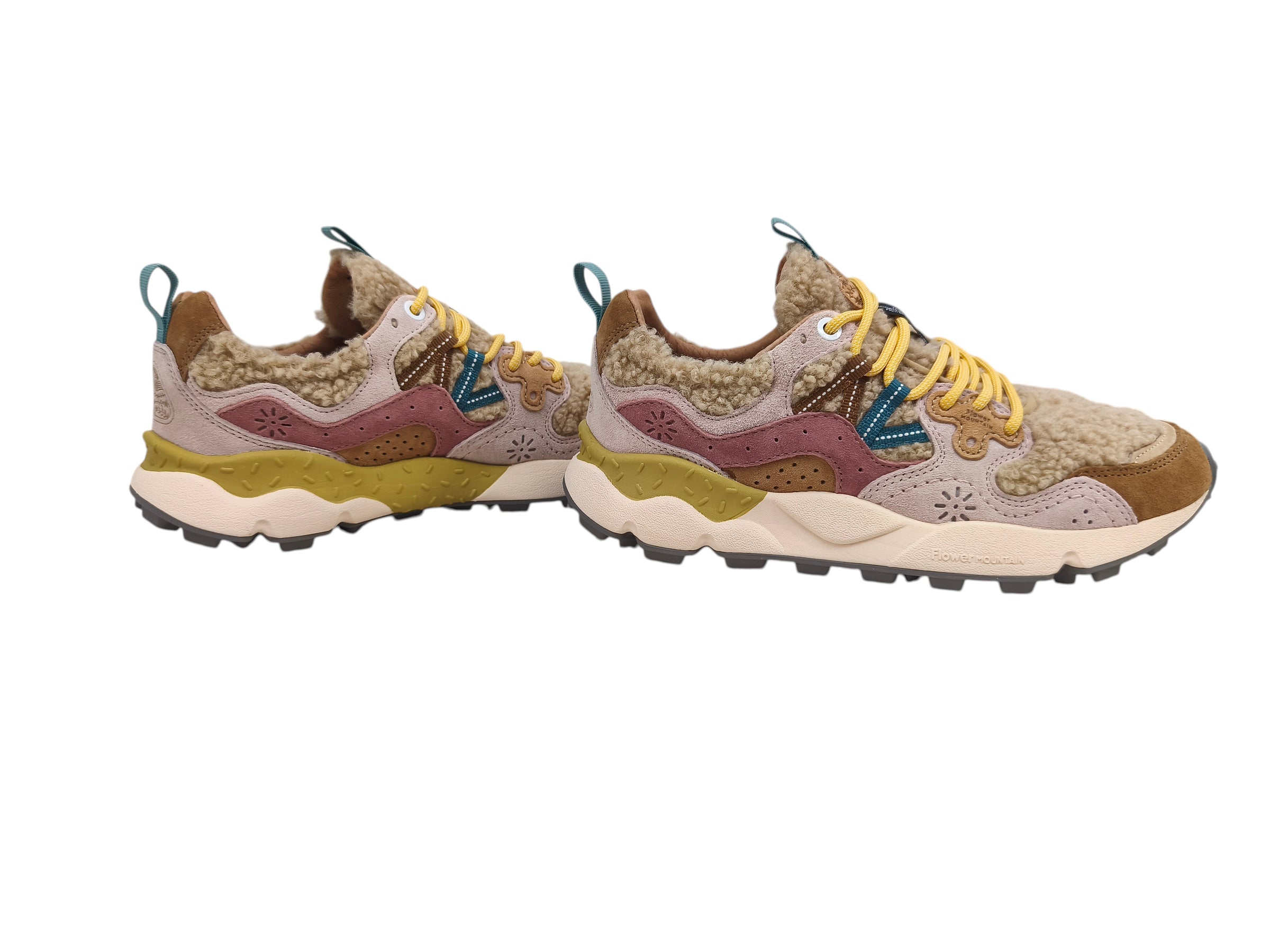 Scarpe Yamano 3 Teddy Donna Light Brown/Rose/Beige