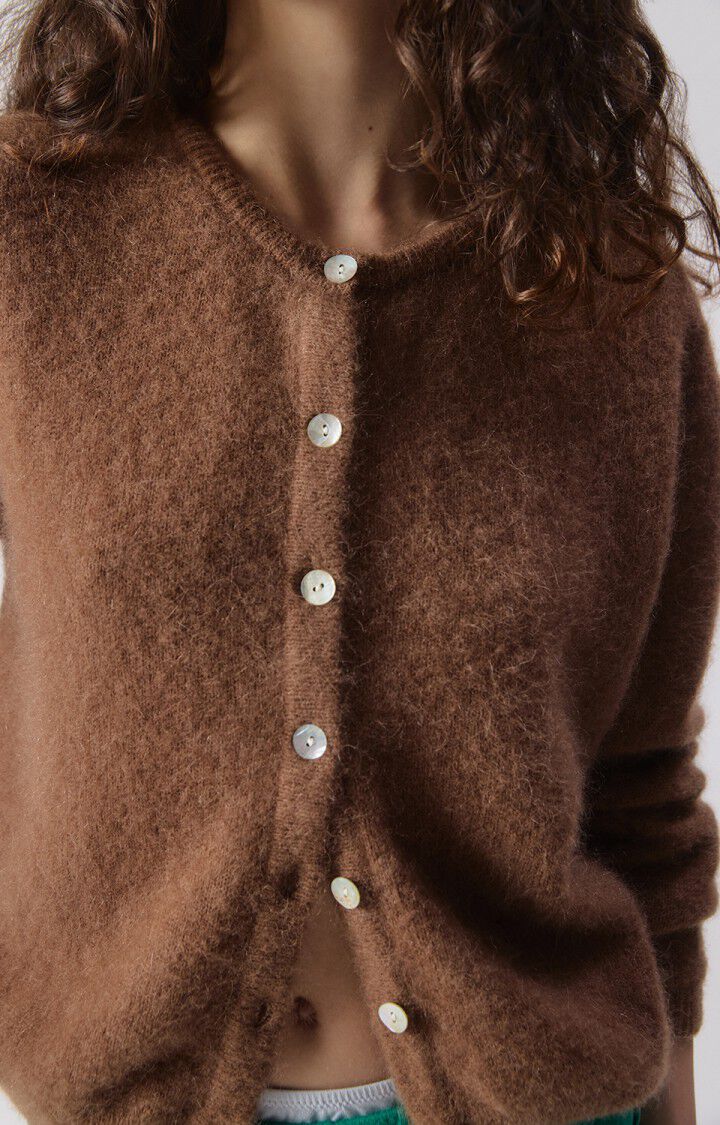 Frau Vitow Strickjacke Chocolat Melage
