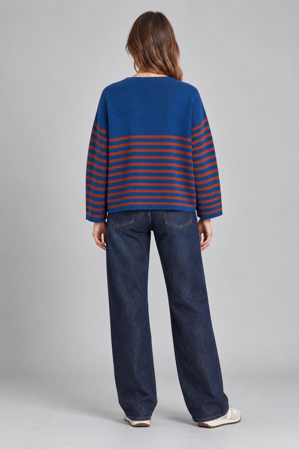 Pull Sophie Stripe Femme Aviatore/Burgundy