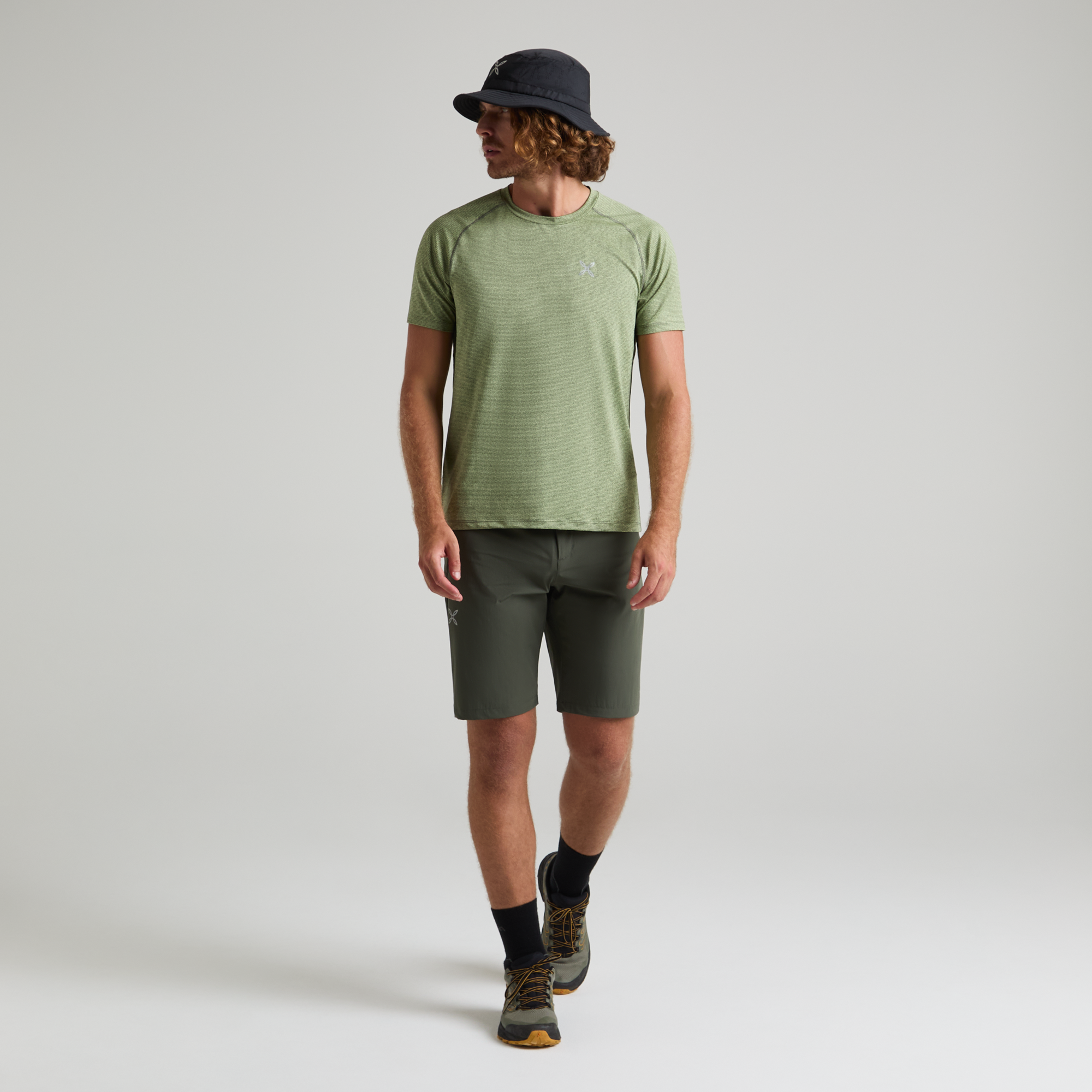Pantaloncini Walk Uomo Verde Salvia