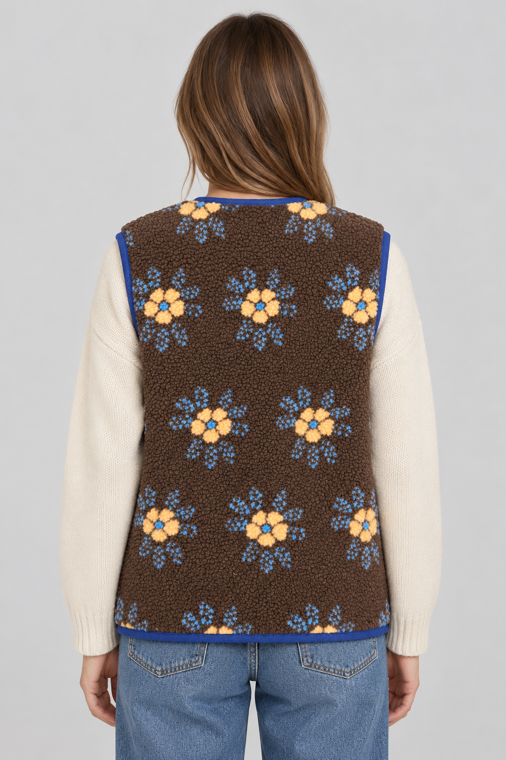 Gilet Terence Donna Chocolate Flower