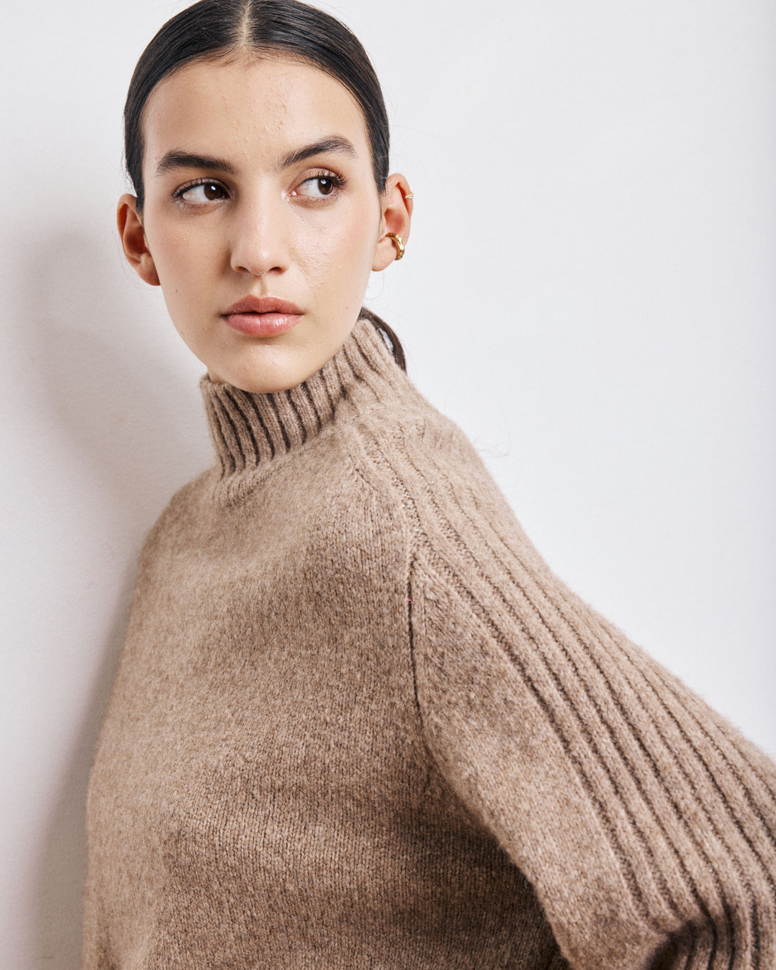 Frau Myrtille Pullover Beige