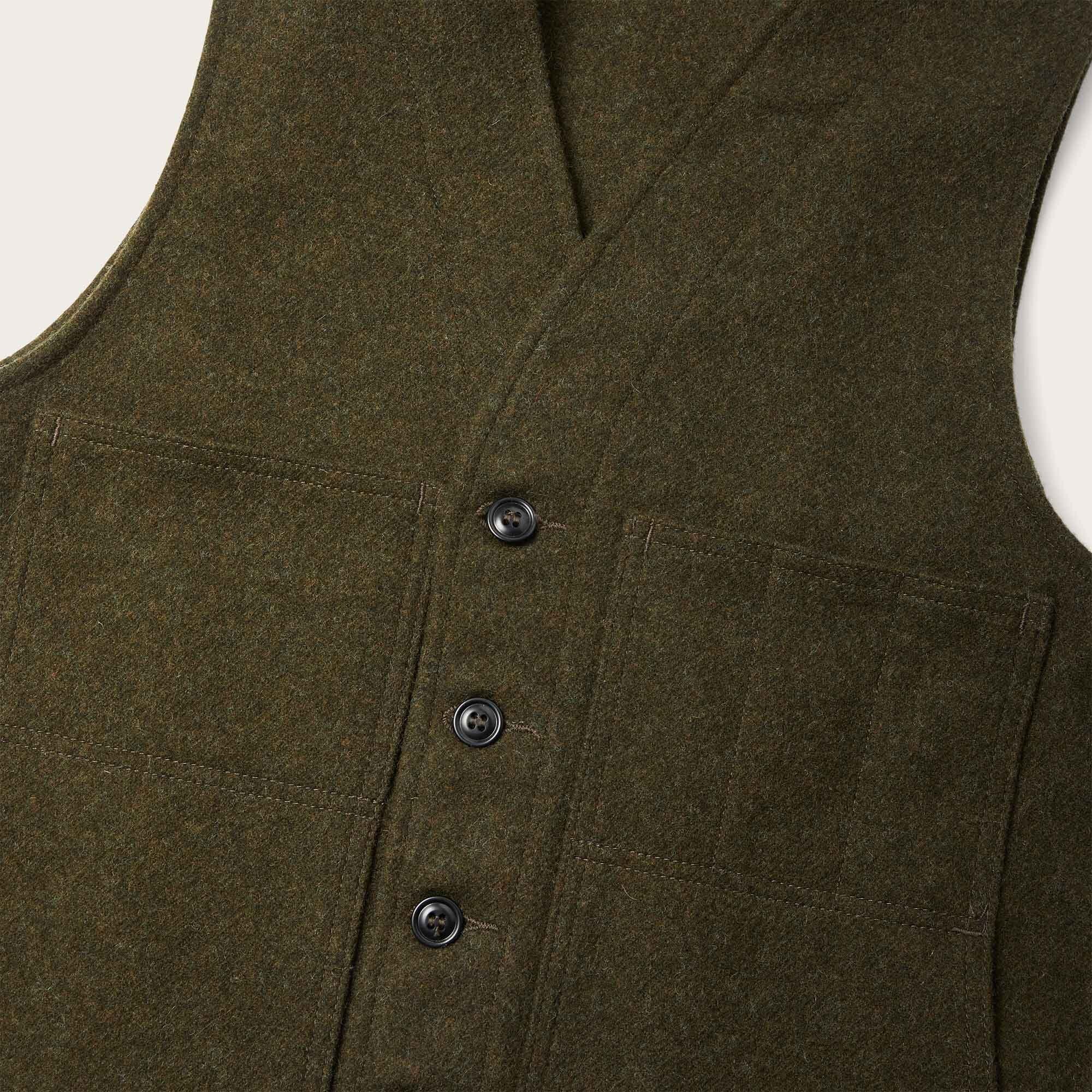 Gilet Mackinaw Wool Uomo Forest Green